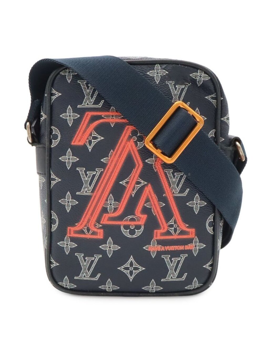 Louis Vuitton Monogram Ink Danube PM Shoulder Bag Pochette Crossbody Navy
